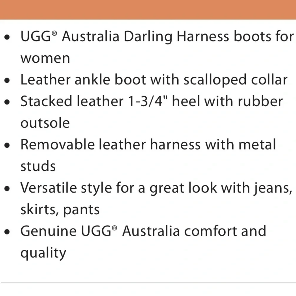 UGG Darling Harness Whisky Leather Ankle Boots - Picture 13 of 16
